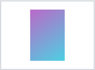 A vertical rectangle with pink that fades to blue.